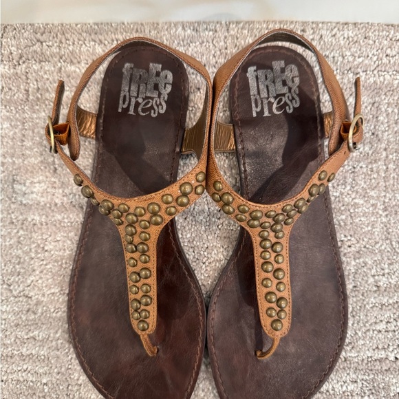 Free Press Brown Studded Sandal - Picture 2 of 3